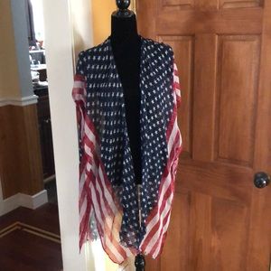 American Flag Long Kimono
